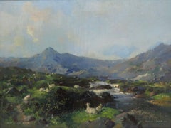Vernon Ward RBA (1905-85) ORIGINAL Scottish Landscape Oil Painting ARRAN ISLES
