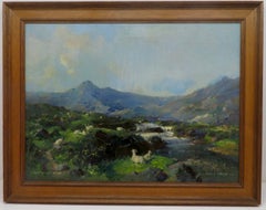 Vernon Ward RBA (1905-85) ORIGINAL Scottish Landscape Oil Painting ARRAN ISLES