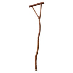 Vernon Edwards Crutch-Form Walking Stick, 1980s