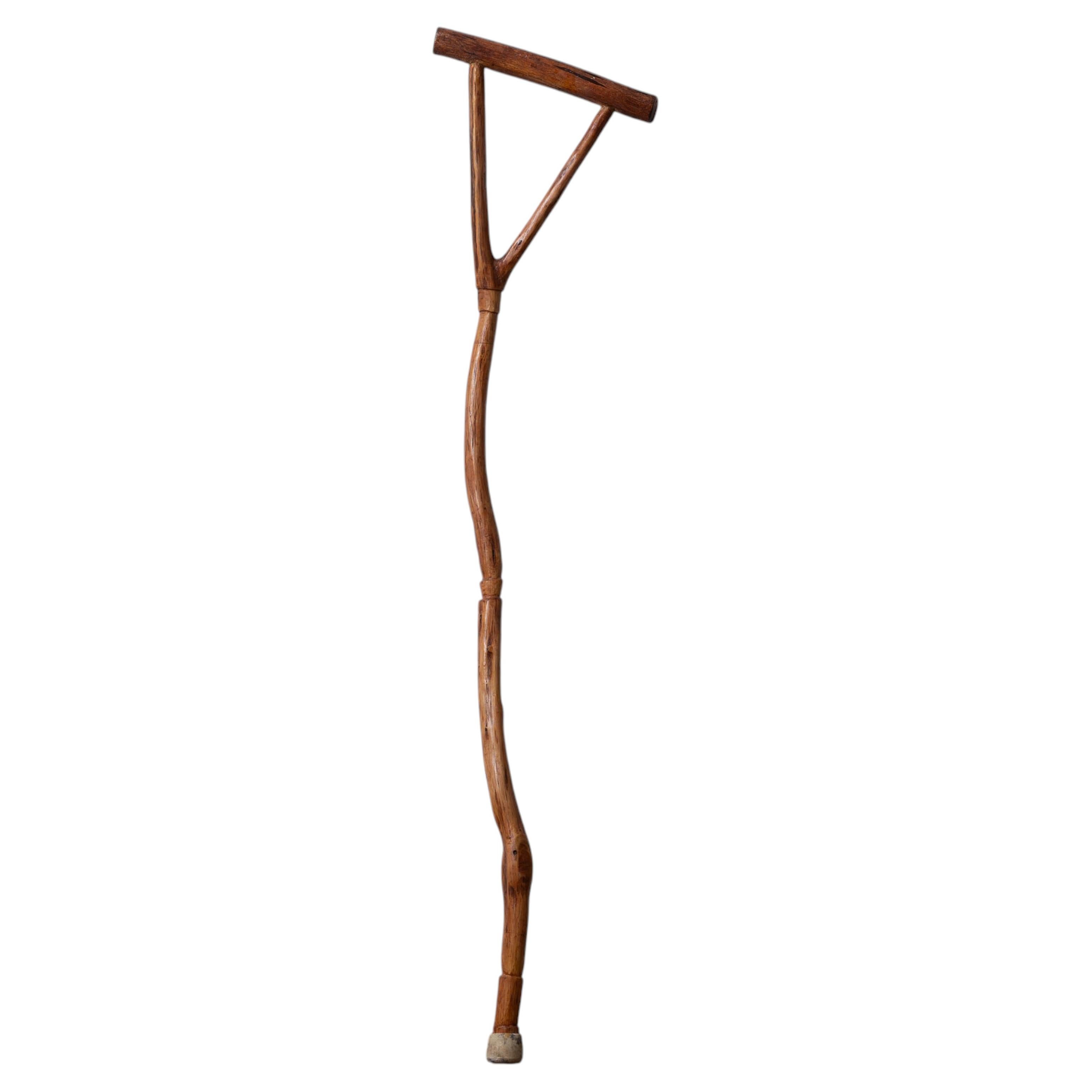 Vernon Edwards Crutch-Form Walking Stick, 1980s For Sale