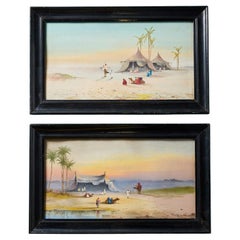Vernon Hardy (20th Century) Set of 2 Original Watercolours Framed