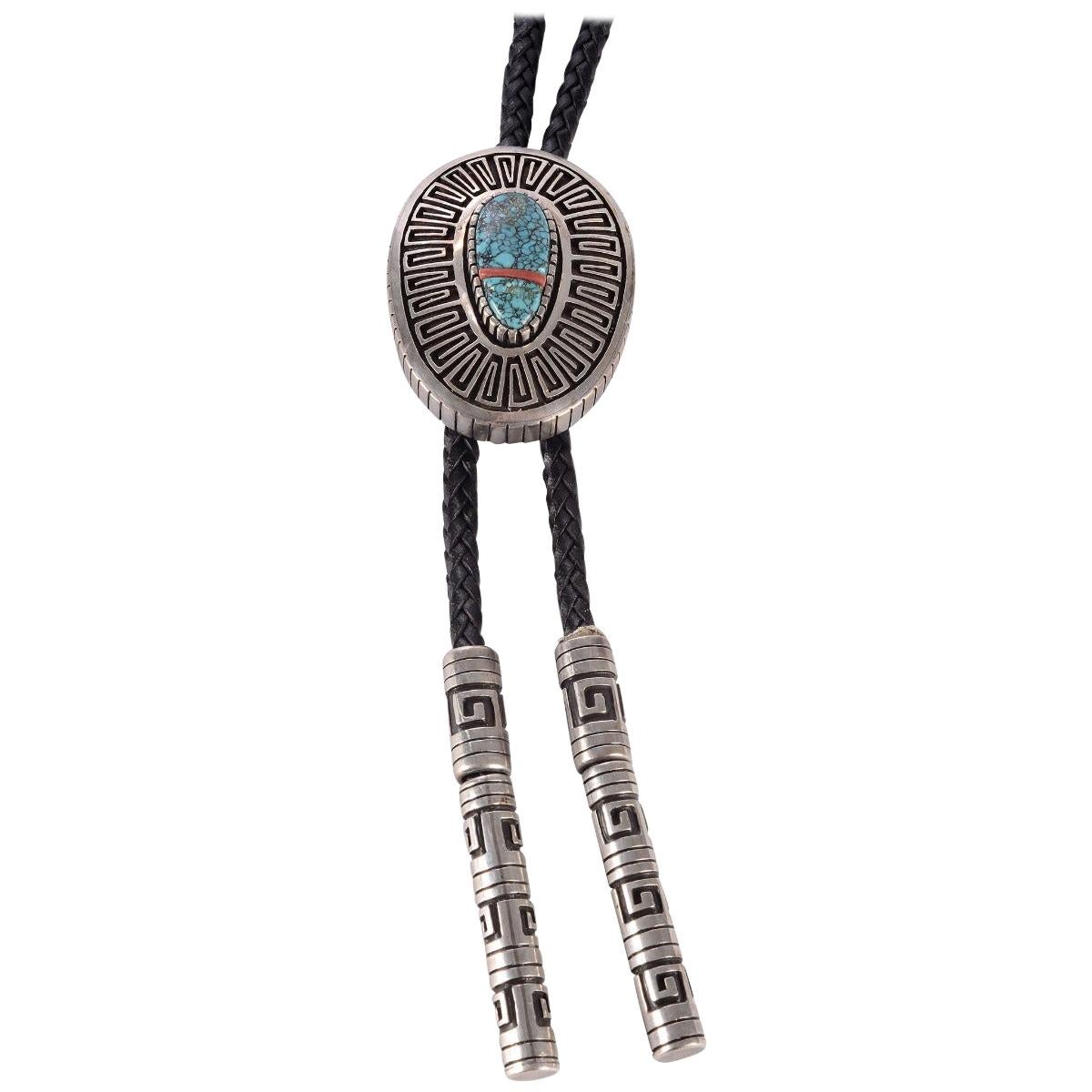 Vernon Haskie Sterling Silver Bolo Tie For Sale