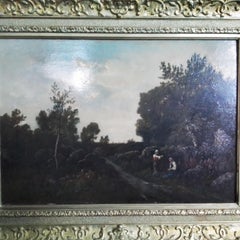 Landscape in the Fontainebleau forest