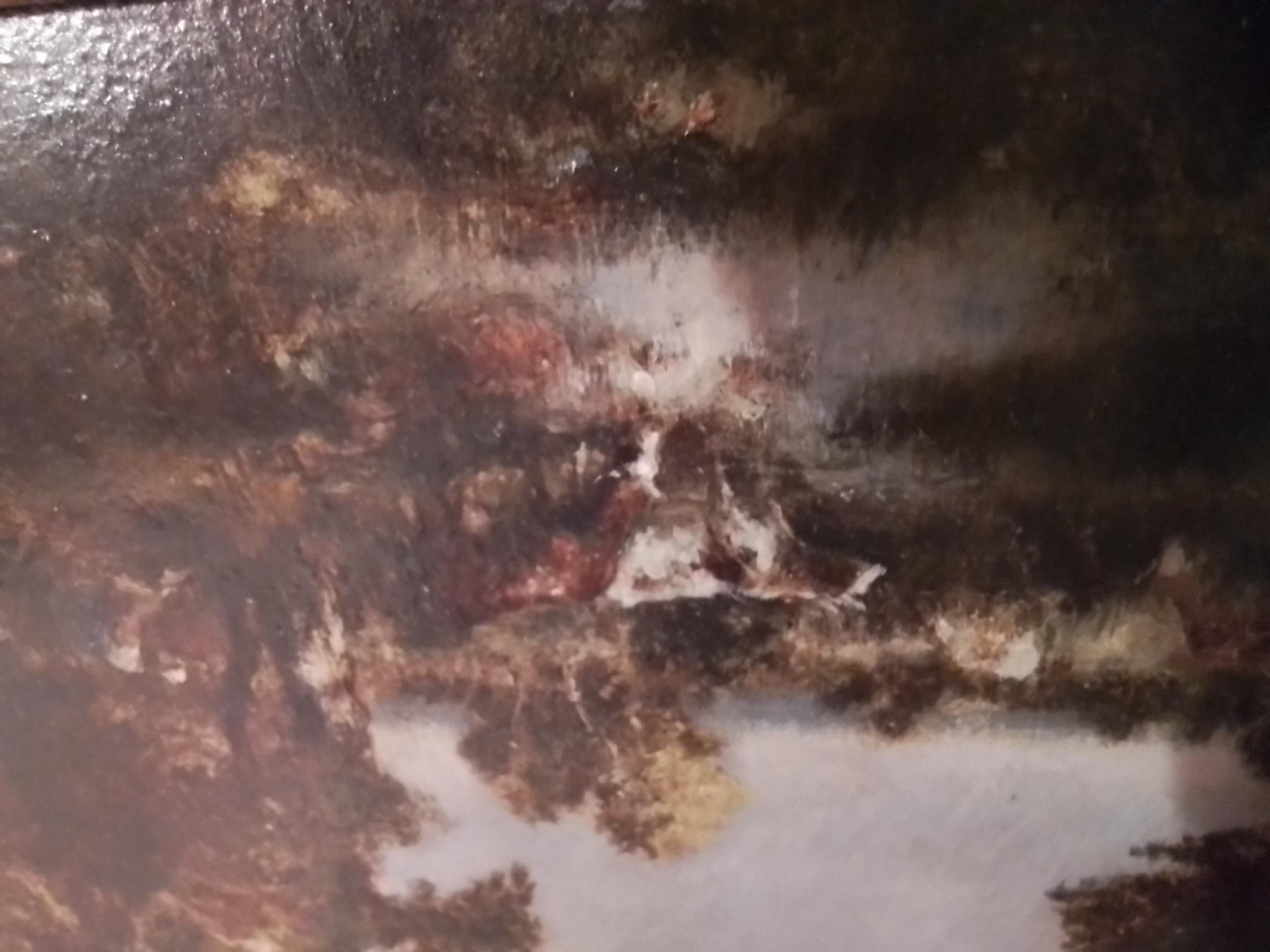 Shepherdess in the Fontainebleau forest. Barbizon. O/P Signed LR For Sale 9