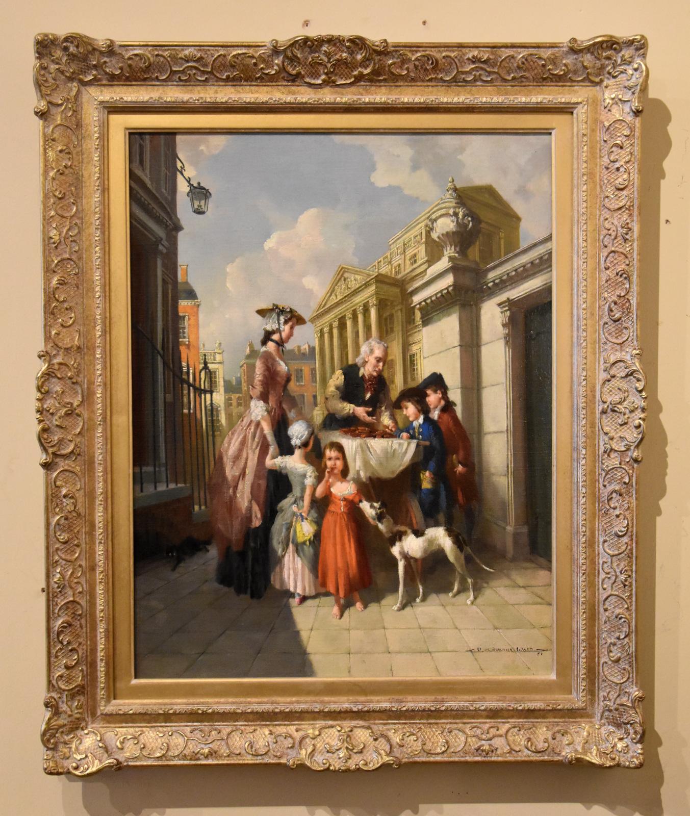 Ölgemälde von Vernon Ward „Der Ingwerbretterverkäufer“