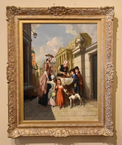 Oil Painting by Vernon Ward "The Gingerbread Seller"