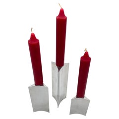 Juego de 3 candeleros "Starlight" de Vernor Panton para Georg Jensen, Dinamarca
