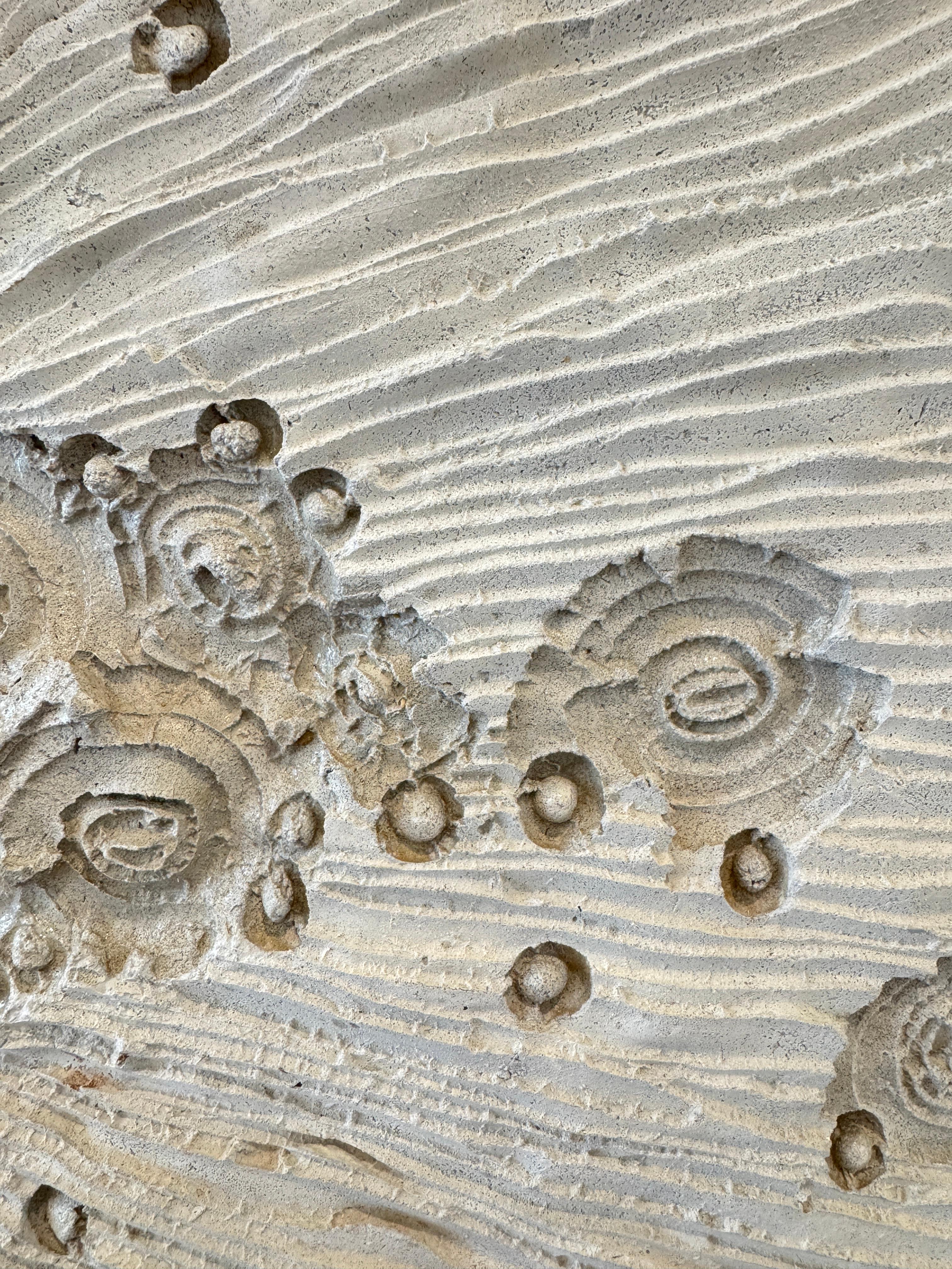 Sculpture murale en béton gris convexe inspirée de la Nature, 2021 en vente 1