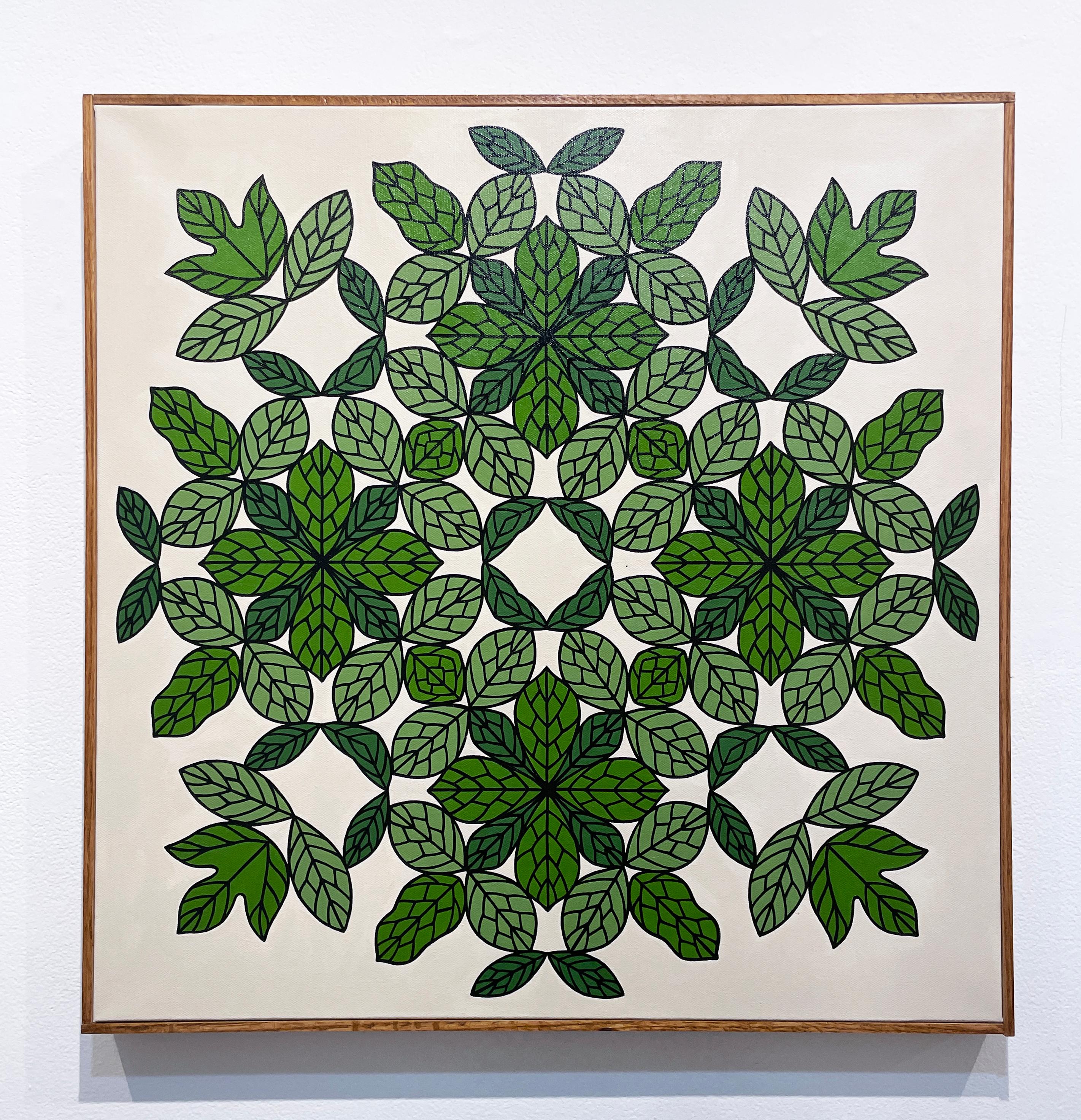Verdor I di Vero Rivera (mandala con foglie) in vendita 1