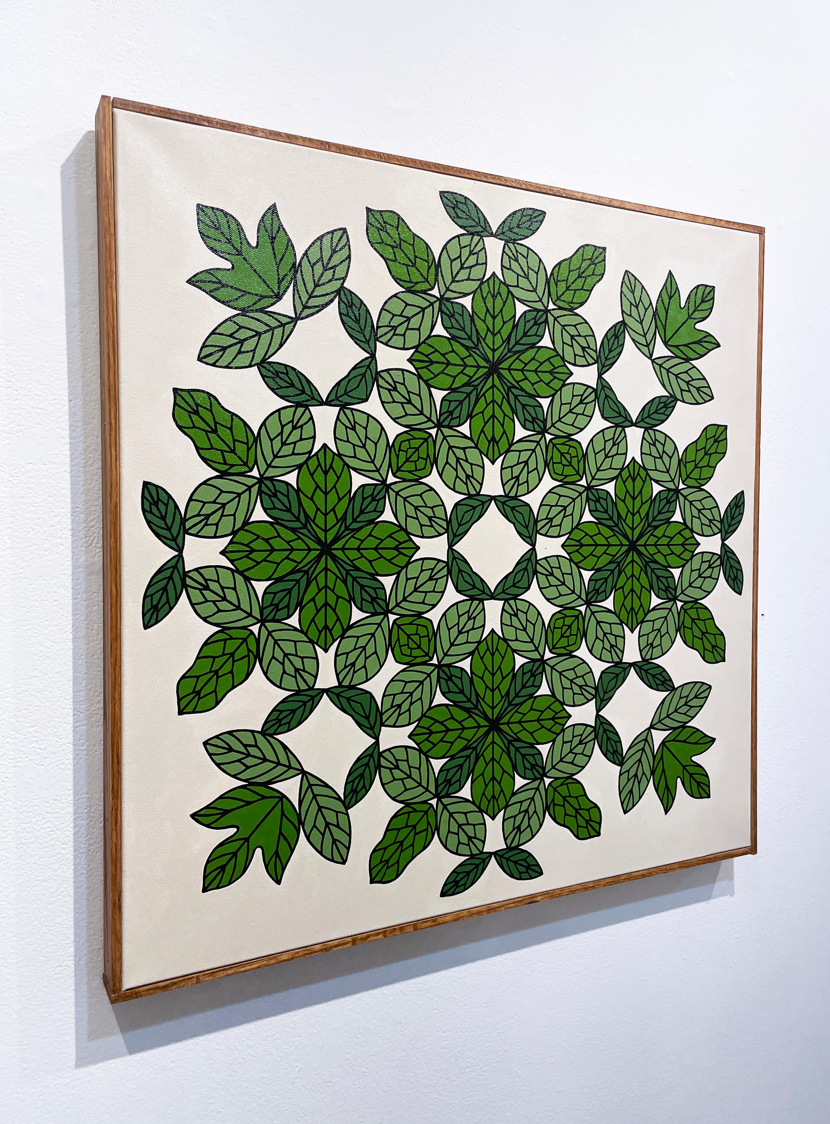 Verdor I di Vero Rivera (mandala con foglie) in vendita 2