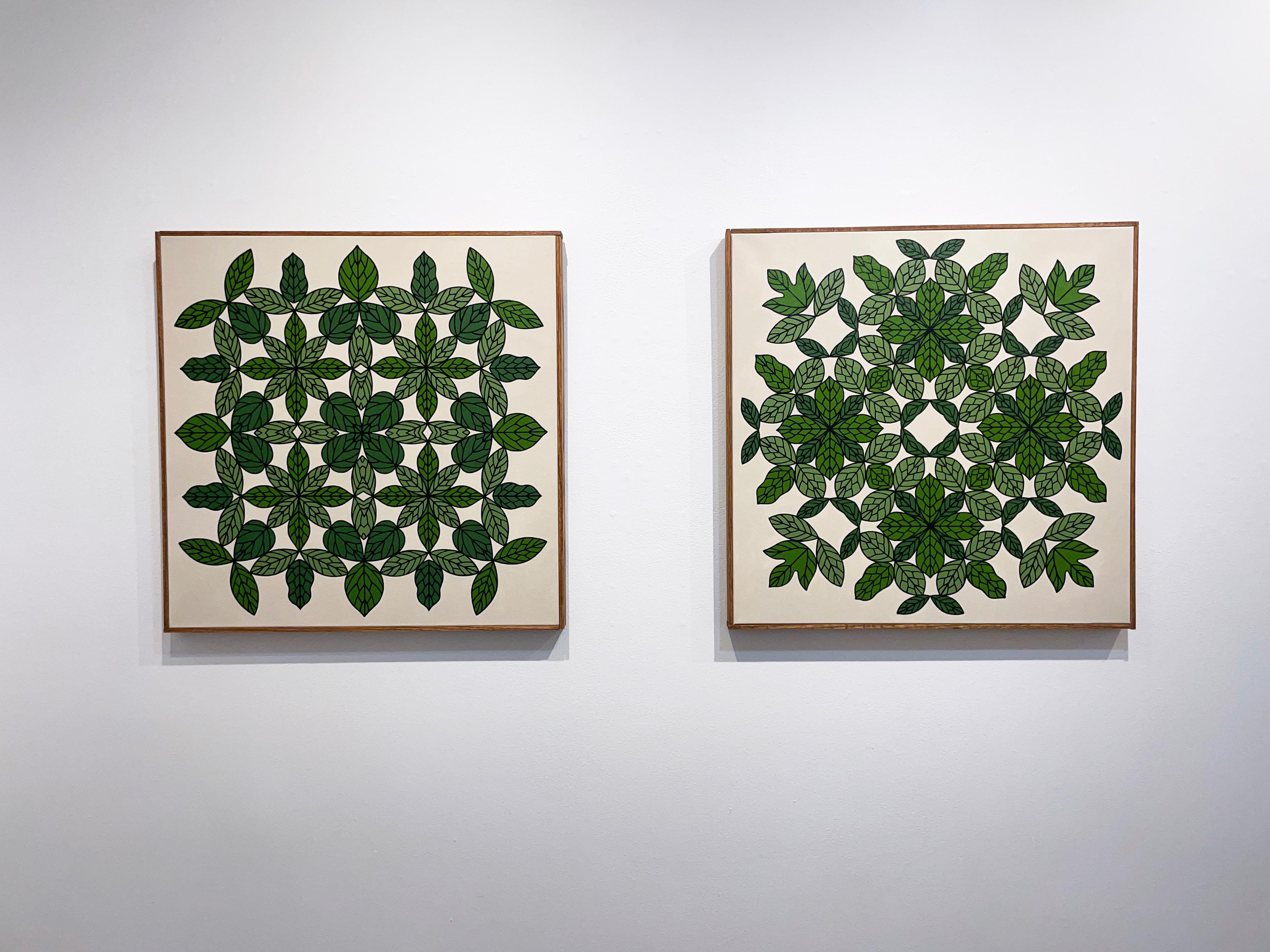 Verdor I di Vero Rivera (mandala con foglie) in vendita 4