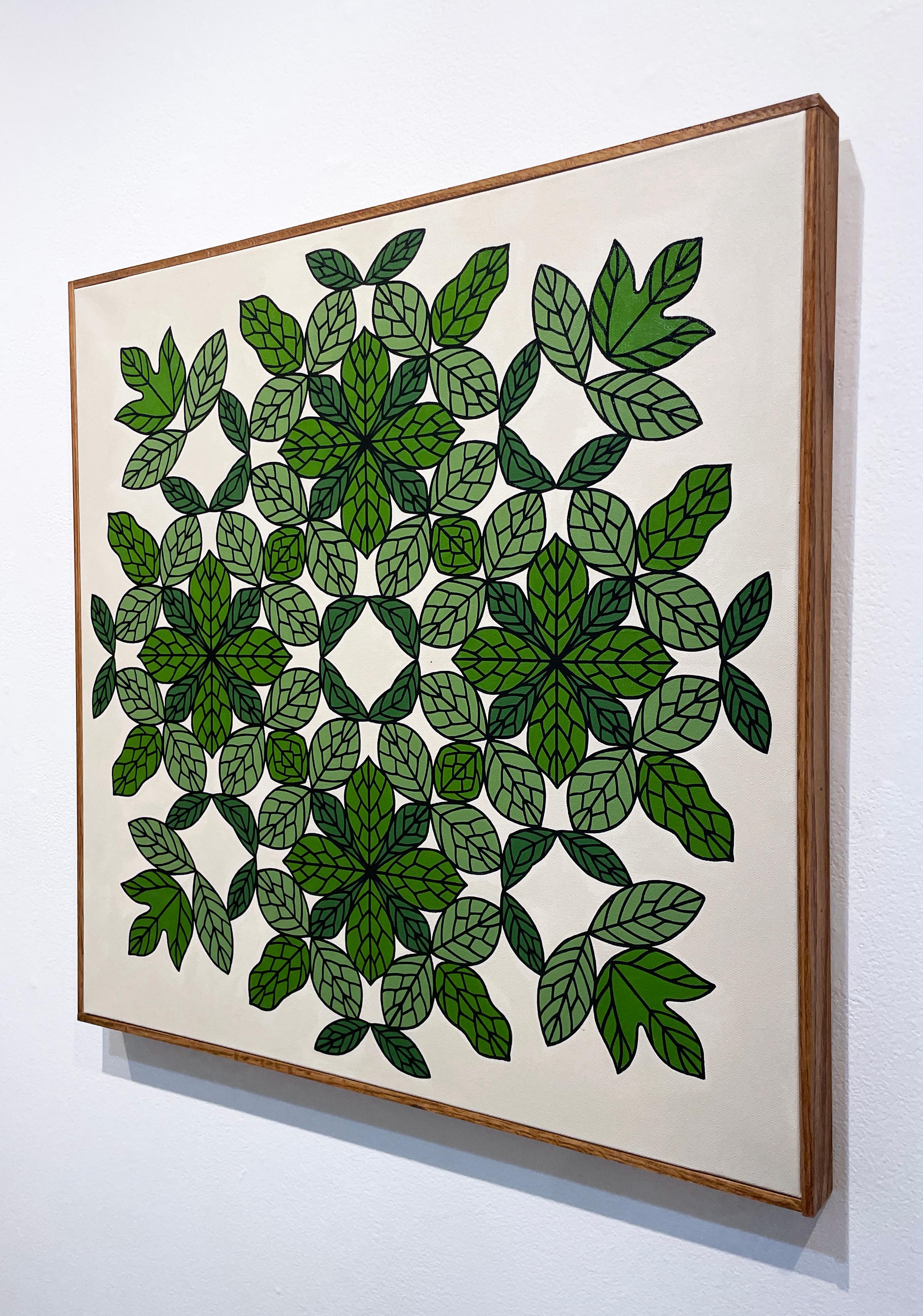 Verdor I di Vero Rivera (mandala con foglie) in vendita 3