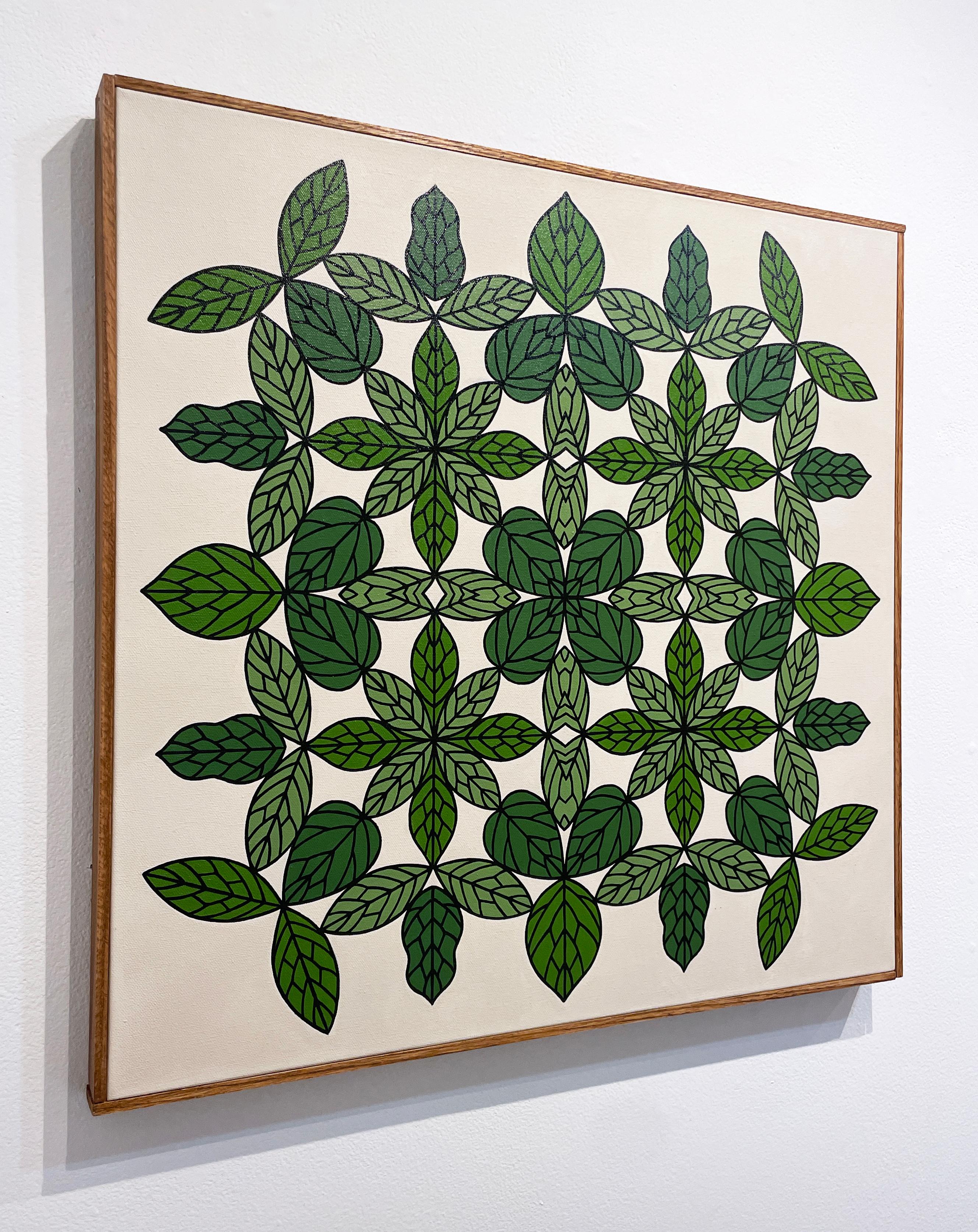 Verdor II von Vero Rivera (mandala mit Blättern) im Angebot 2