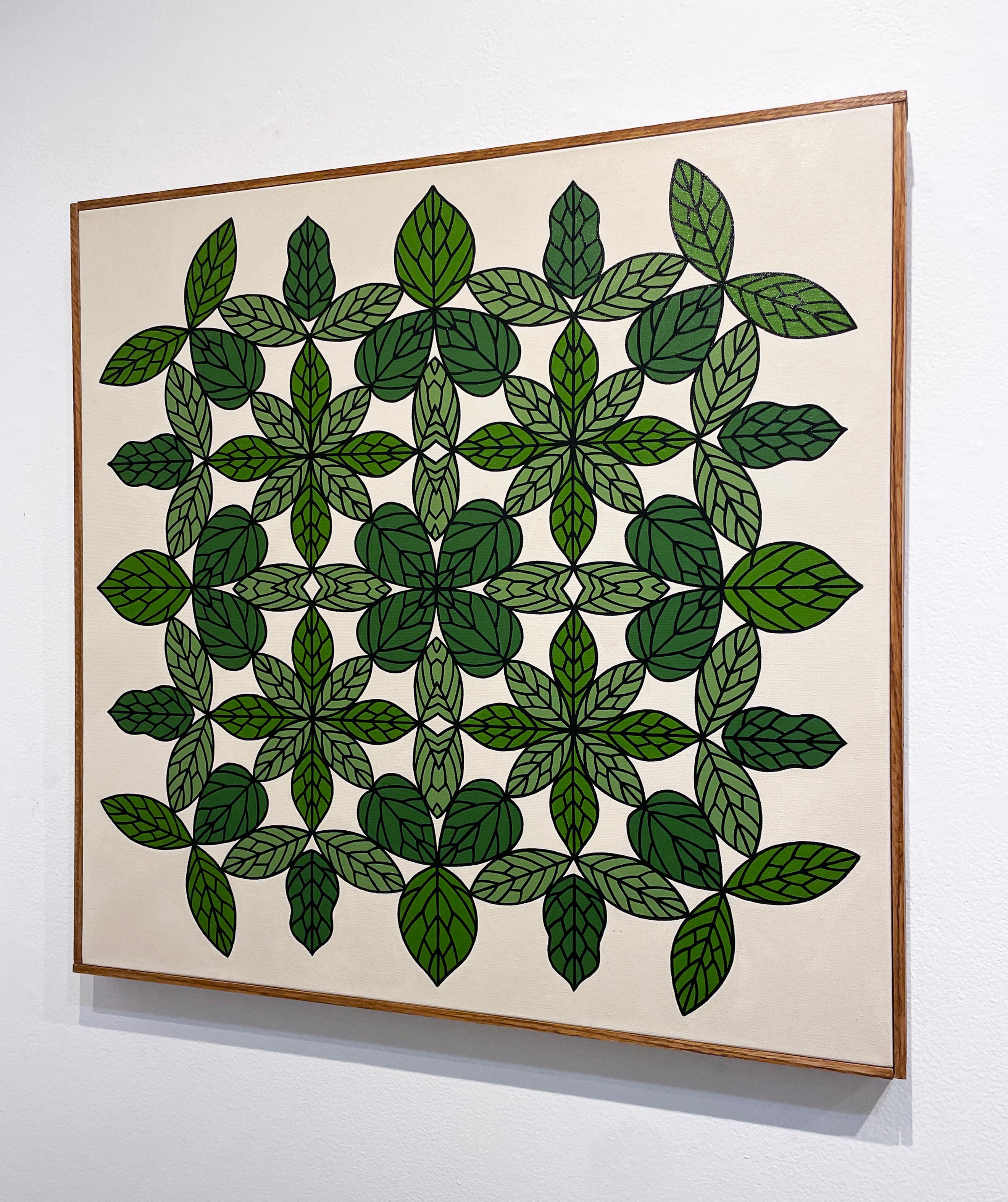 Verdor II von Vero Rivera (mandala mit Blättern) im Angebot 3