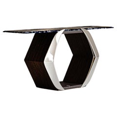 Table console Veron de JNK, design moderne avec finition laquée haut de gamme