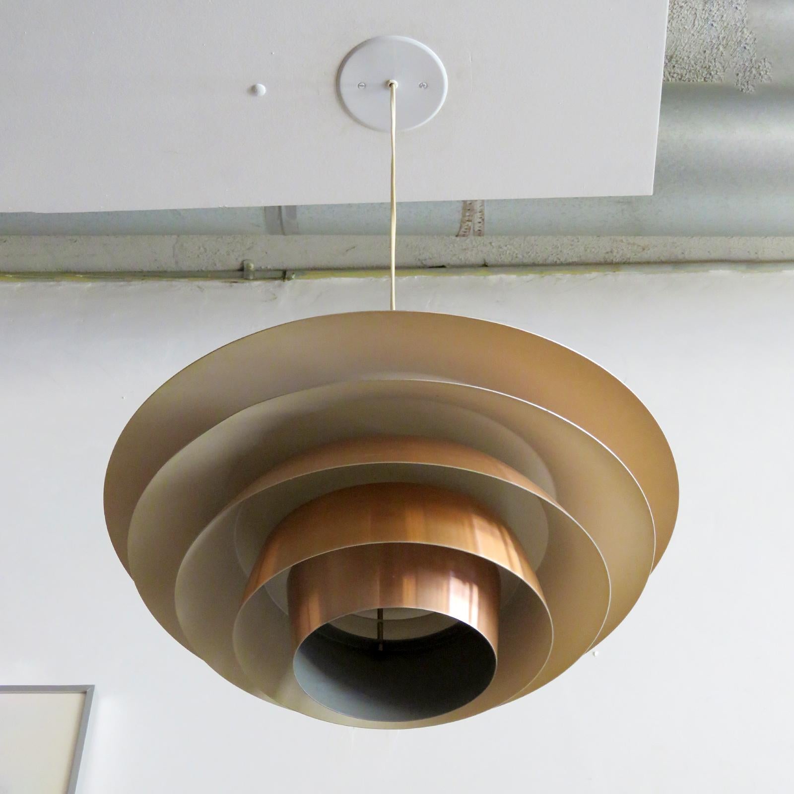 Danish 'Verona' Copper Pendant by Sven Middleboe, 1960