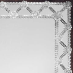 "Verona" Luxury Murano Glass Mirror in Venetian Style by fratelli Tosi