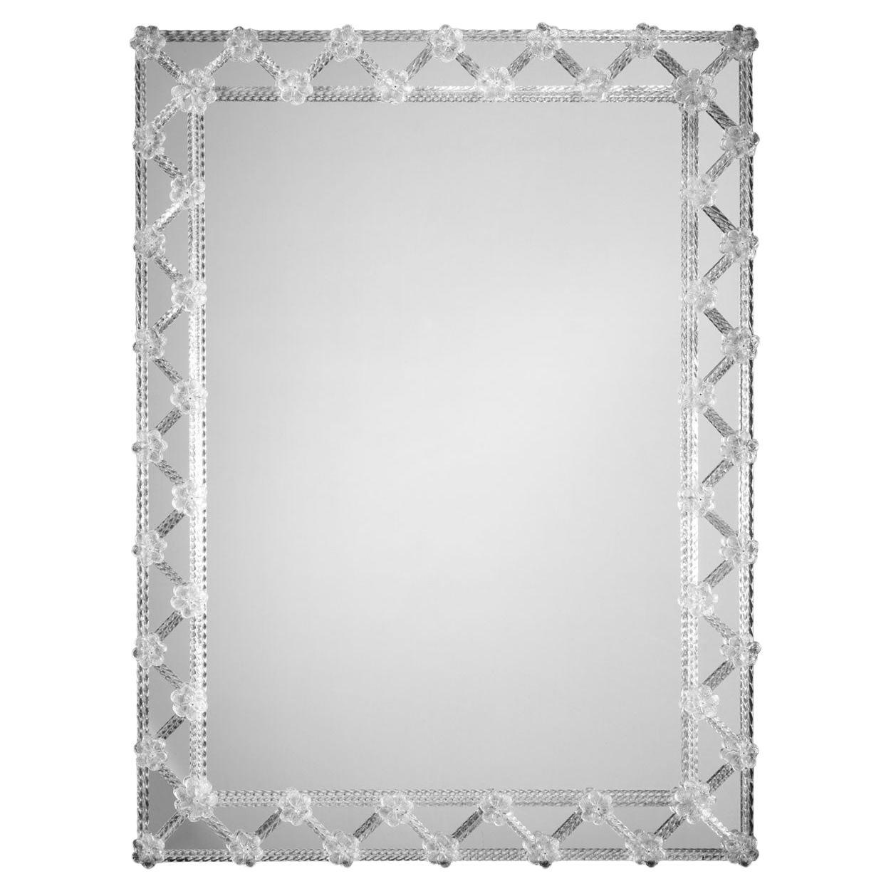 "Verona" Espejo de lujo de cristal de Murano en estilo veneciano de Fratelli Tosi