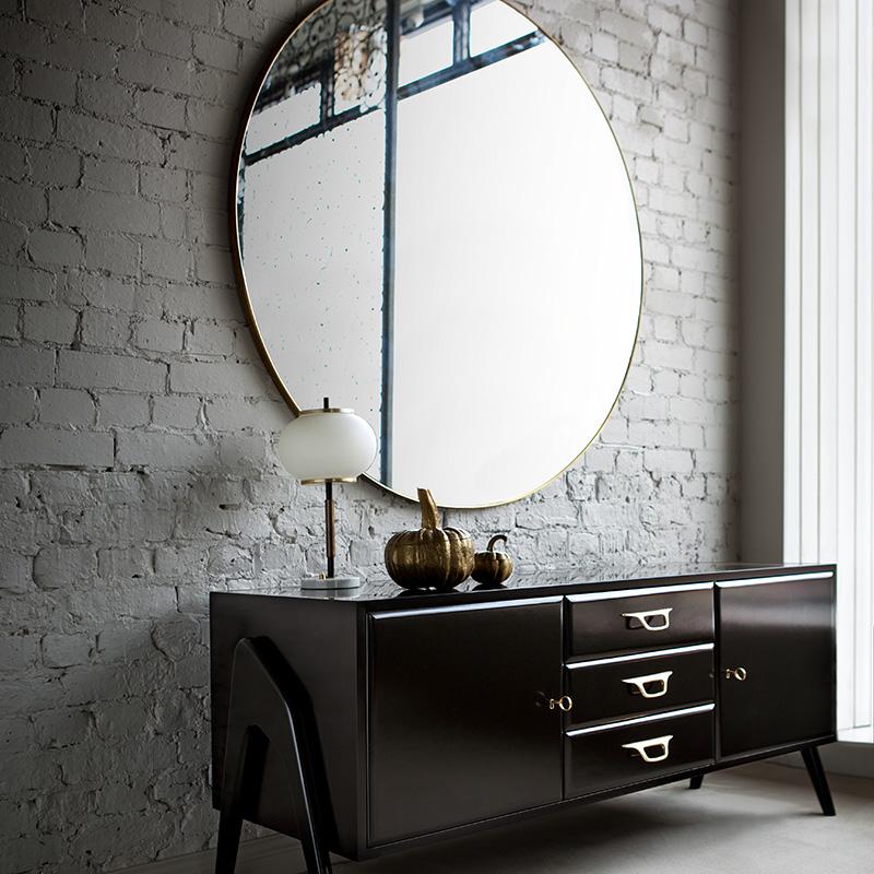 Verona Mirror - Bespoke - Mirrors with Brass, Bronze, Nickel or Chrome Frame For Sale 1