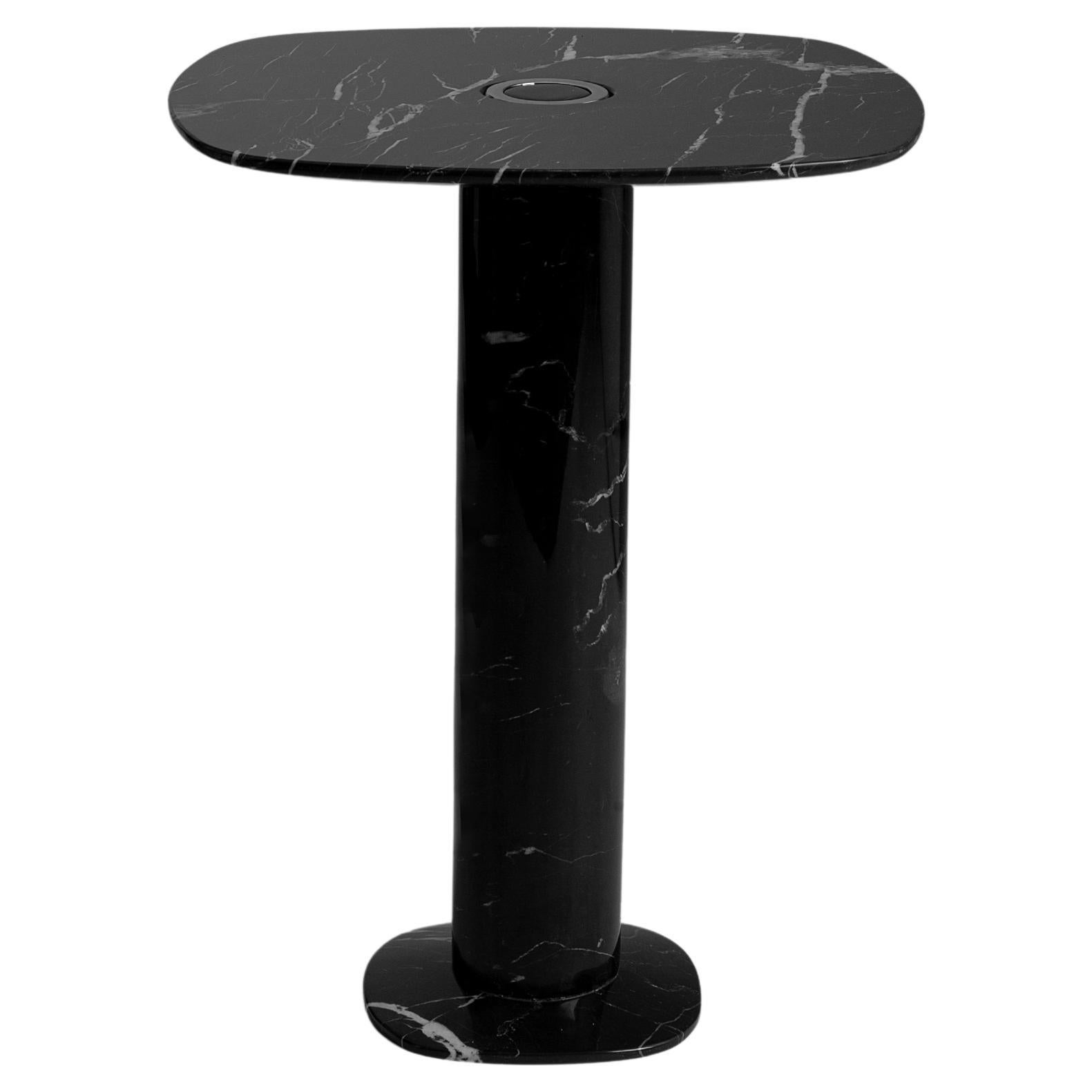 VERONA Sculptural Side Table in Stone by Iván Guerrero Studio For Sale