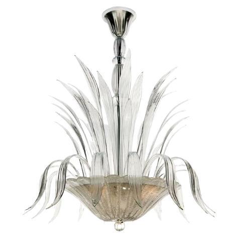 Veronese Fontaine Murano Glass Chandelier  For Sale