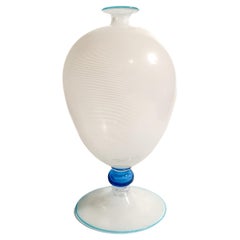 Vintage Veronese Model Filigree Vase in Murano Glass by Barovier & Toso, 1950s