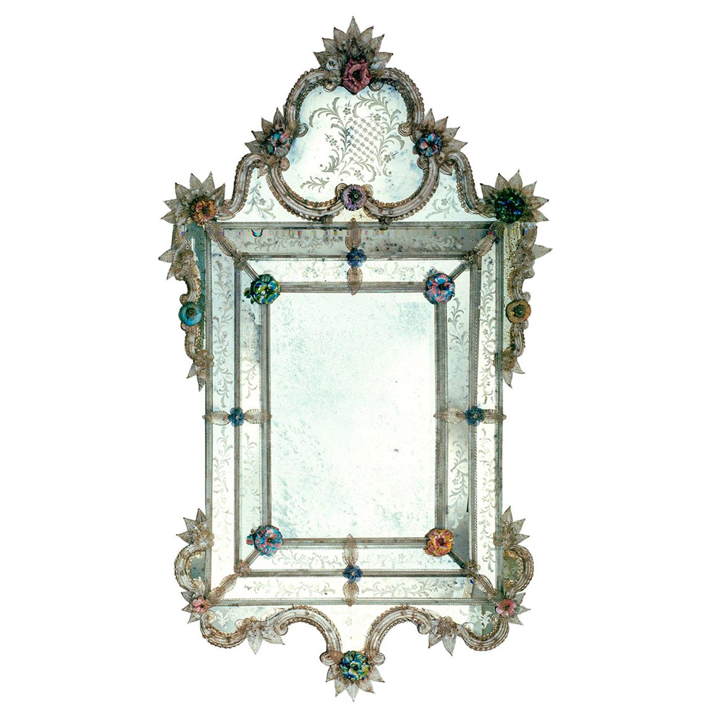 Veronese Murano Glass Mirror