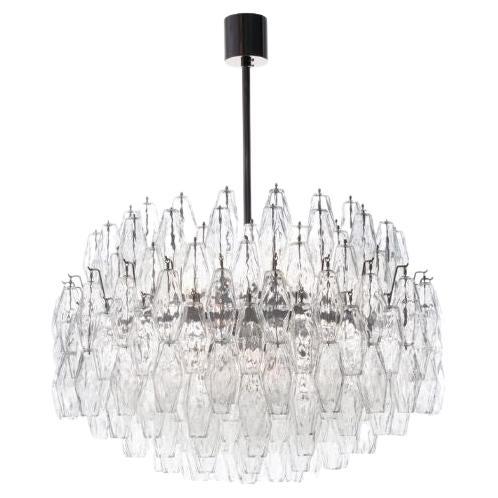 Veronese Polyèdre Murano Glass Chandelier For Sale