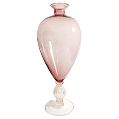 Veroneser Vase aus lila und goldenem Murano-Glas von Nason 1980er