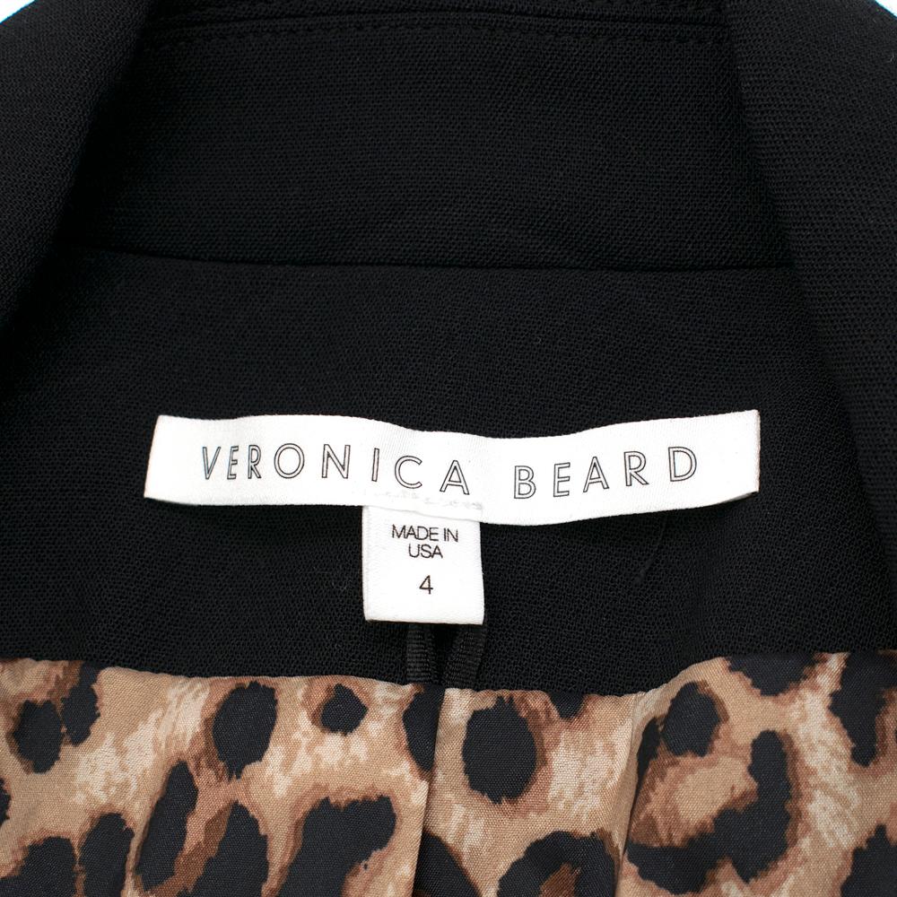 Veronica Beard Black Double-Breasted Blazer XS 4 5