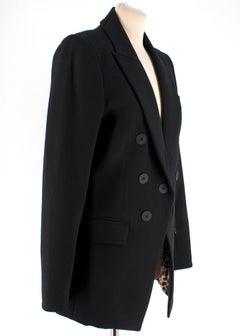 Veronica Beard Black Double-Breasted Blazer XS 4