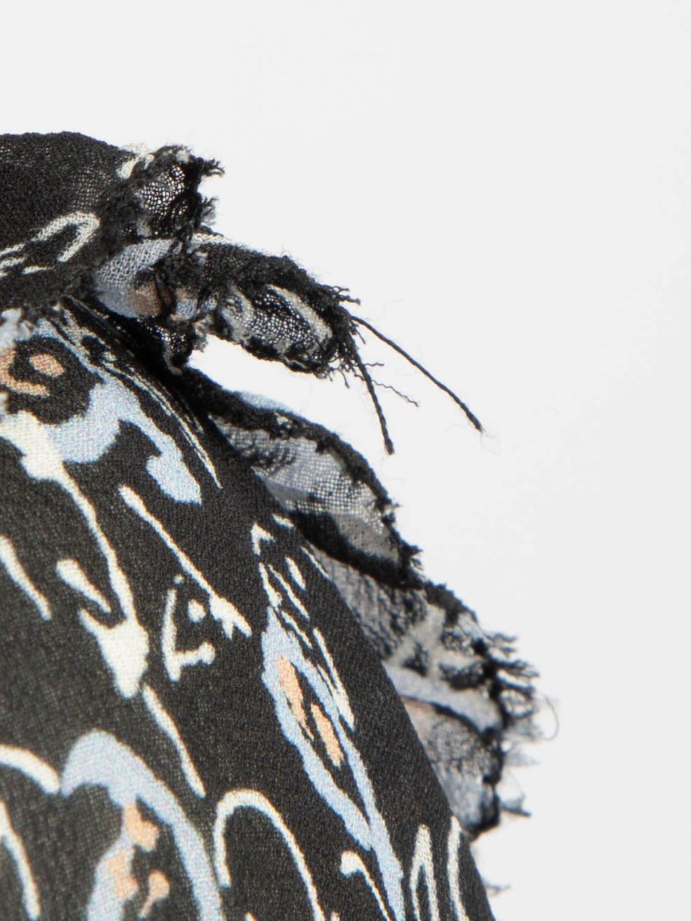 Veronica Beard - Robe transparente noire à imprimé floral, taille S Pour femmes en vente