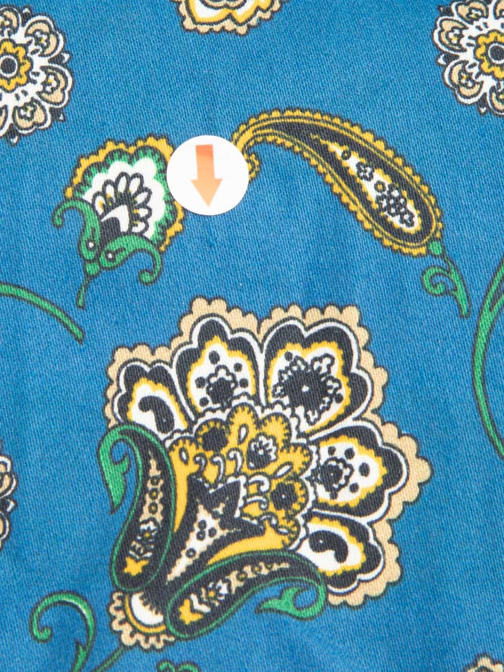 Women's Veronica Beard Blue Floral Patterned Top Size XXS