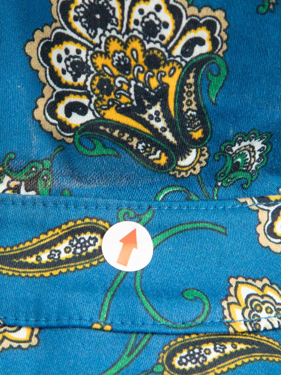Veronica Beard Blue Floral Patterned Top Size XXS 1