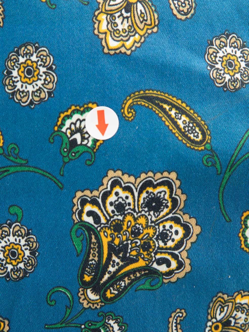 Veronica Beard Blue Floral Patterned Top Size XXS 3