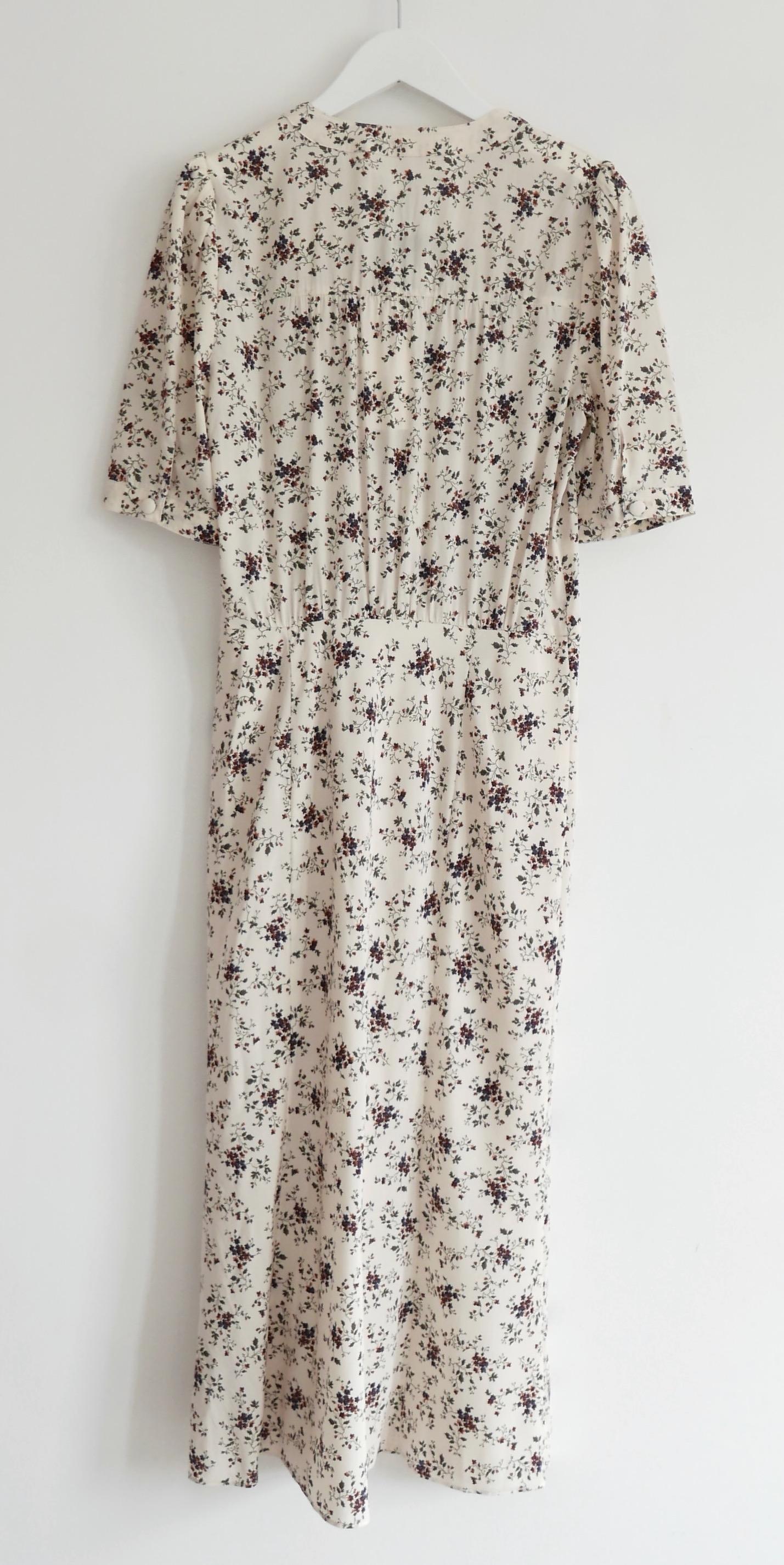 Women's Veronica Beard Mika Floral Silk Tea Dress  For Sale