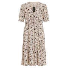 Veronica Beard Mika Floral Seide Tee Kleid, US4/UK8, Neu mit Tags