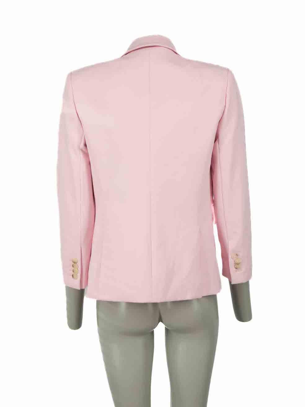 Veronica Beard Pink Single Breasted Button Blazer Size S In Good Condition For Sale In London, GB