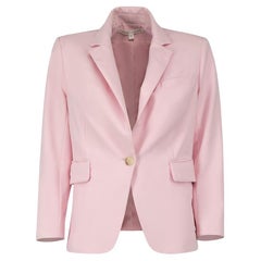 Veronica Beard Pink Single Breasted Button Blazer Size S