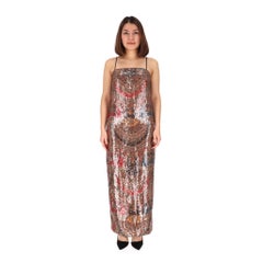 Veronica Beard Printed Sequin Sleeveless Midi-Dress