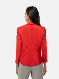 Veronica Beard Red Single Breast Blazer Size L