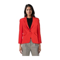 Veronica Beard Red Single Breast Blazer Size L