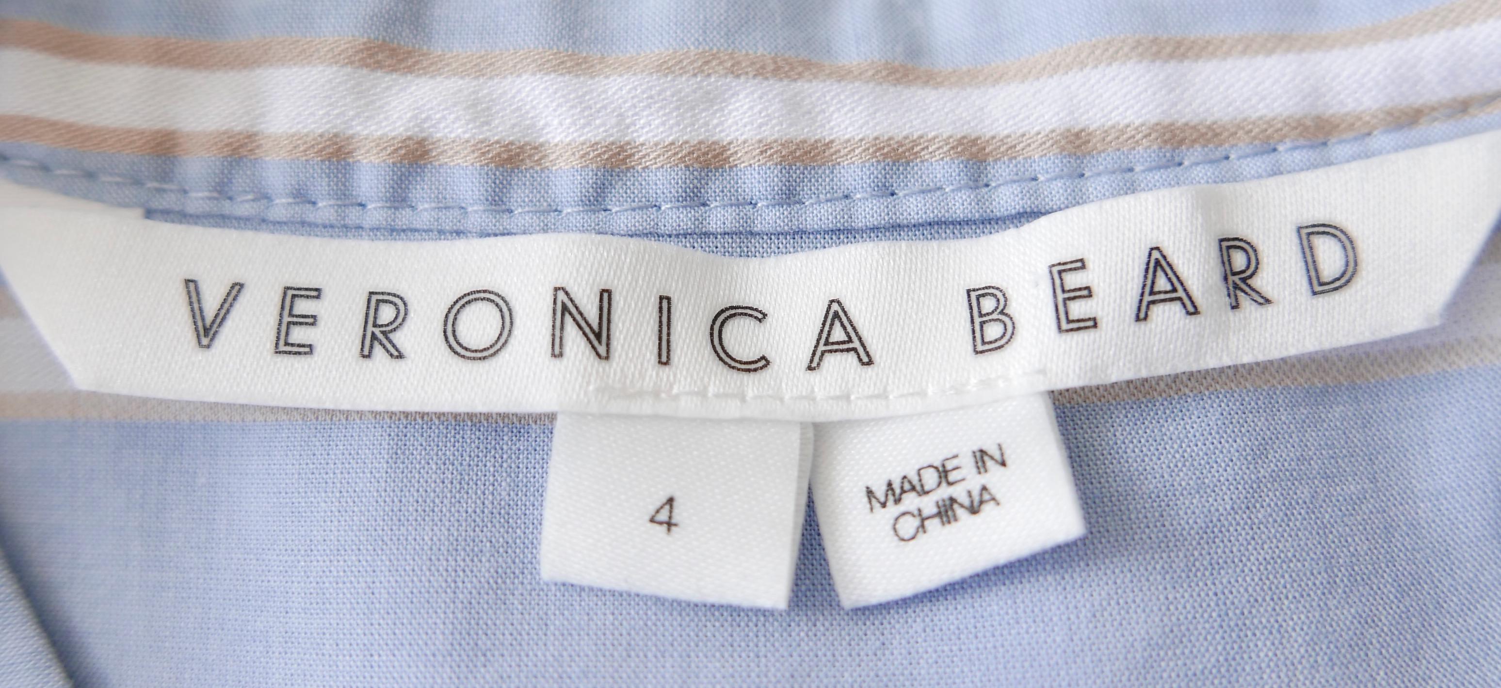Veronica Beard - Robe chemise en coton mélangé froncé Pour femmes en vente