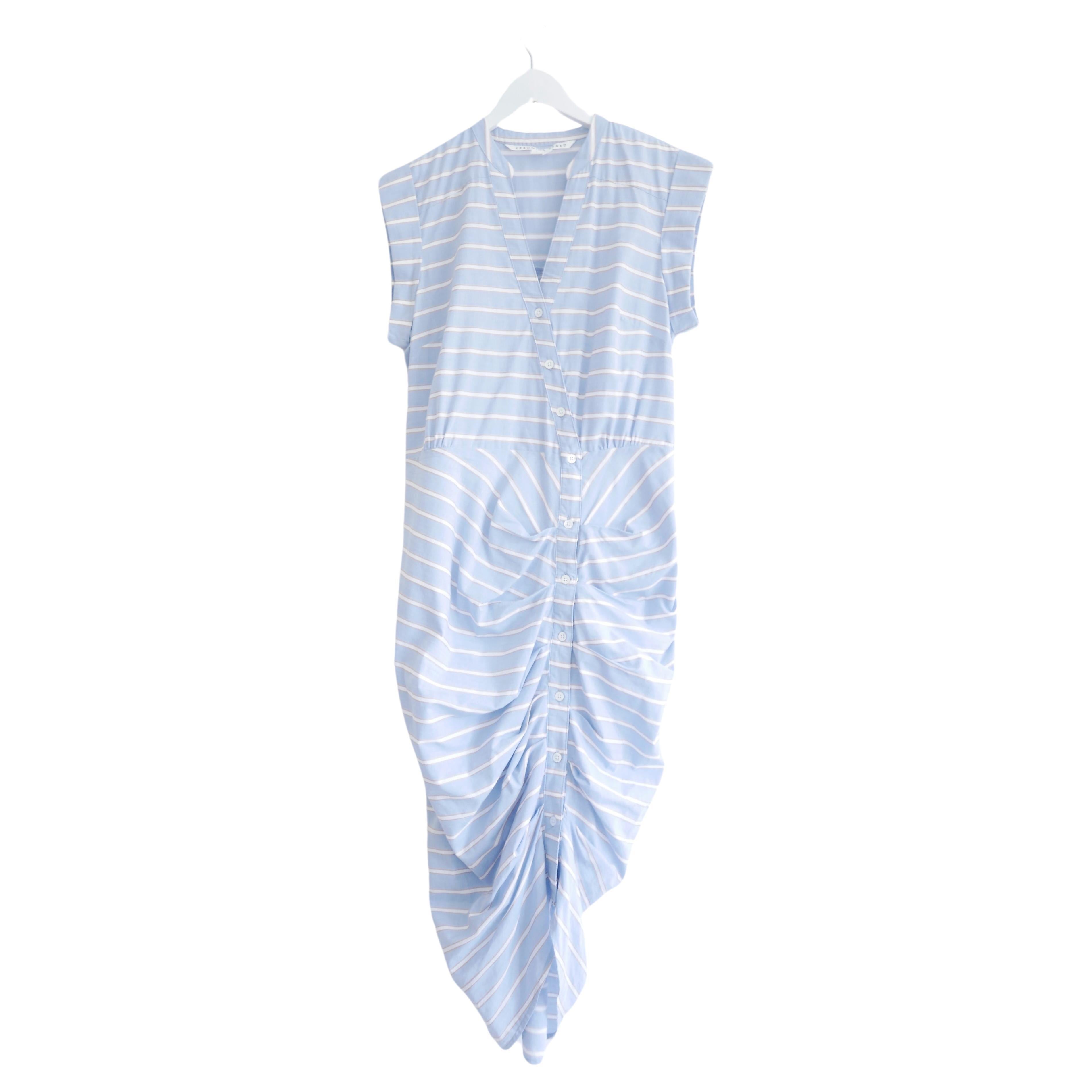 Veronica Beard - Robe chemise en coton mélangé froncé