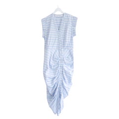 Veronica Beard ruched cotton blend shirt dress