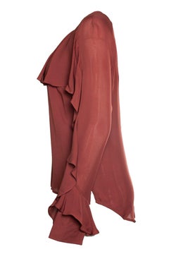 Veronica Beard, Rust coloured ruffle top
