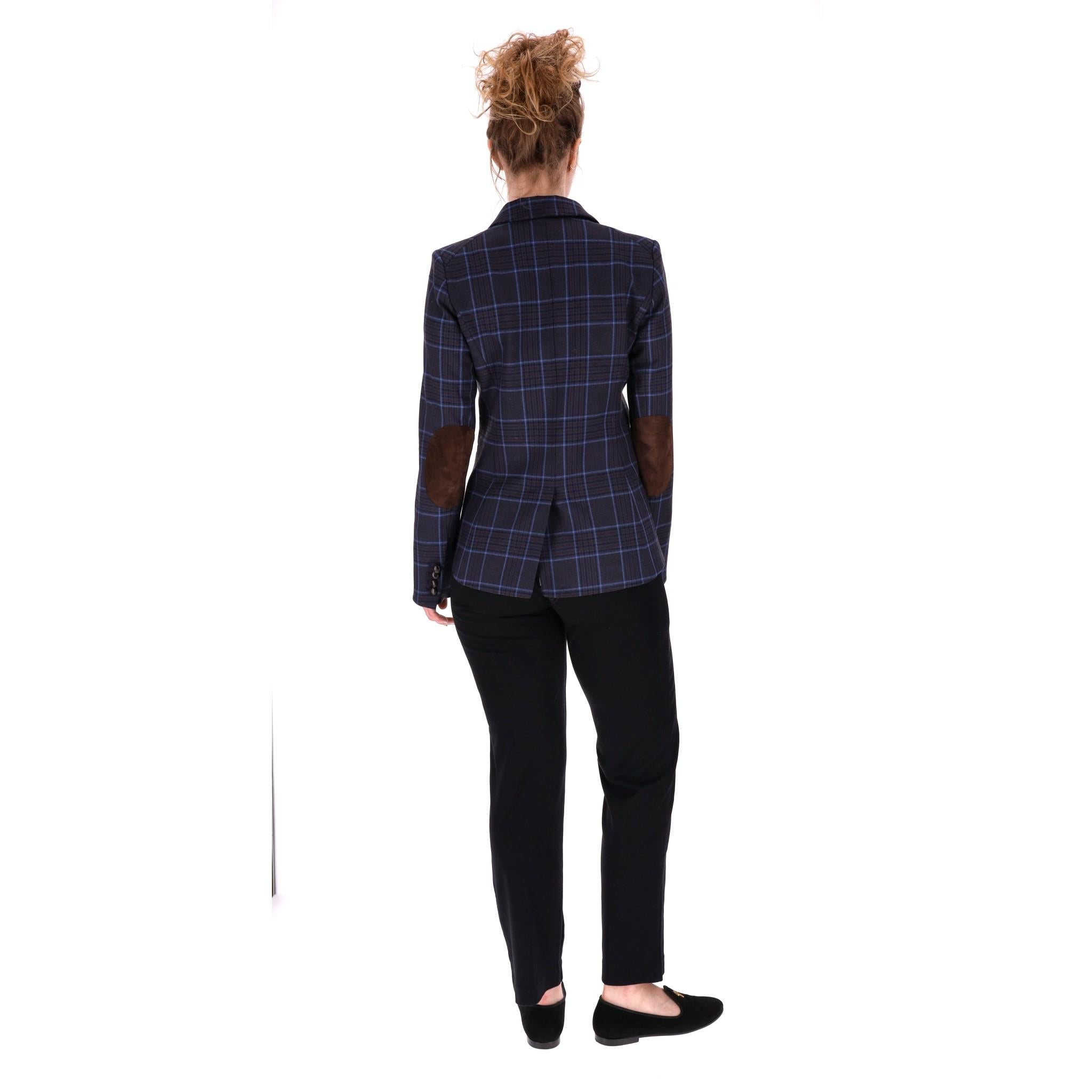 Veronica Beard Wool Blend Plain Check Jacket In Excellent Condition In London, GB