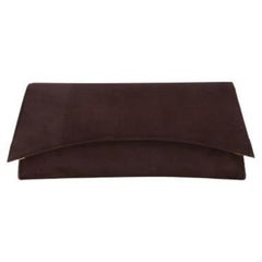 Veronica Clutch Mocha Suede
