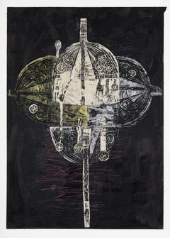 Estrella, Técnica mixta sobre papel