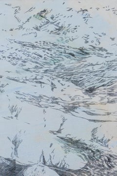 Mountain Sky - Contemporary Mountain Landscape Acrylic Painting